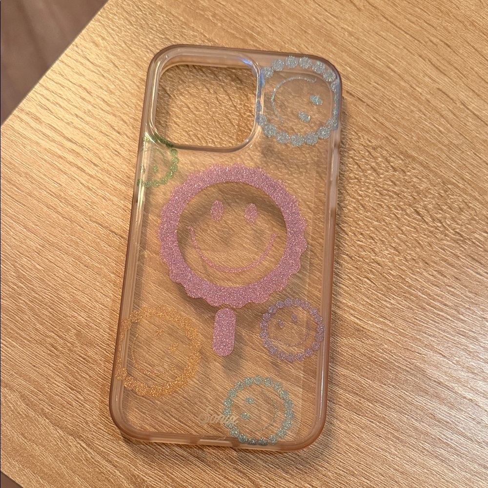 Sonix Glitter Smiley Phone Case (Magsafe) - iphone 15pro max